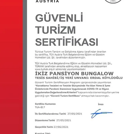Ikiz Séjour chez l'habitant Çıralı